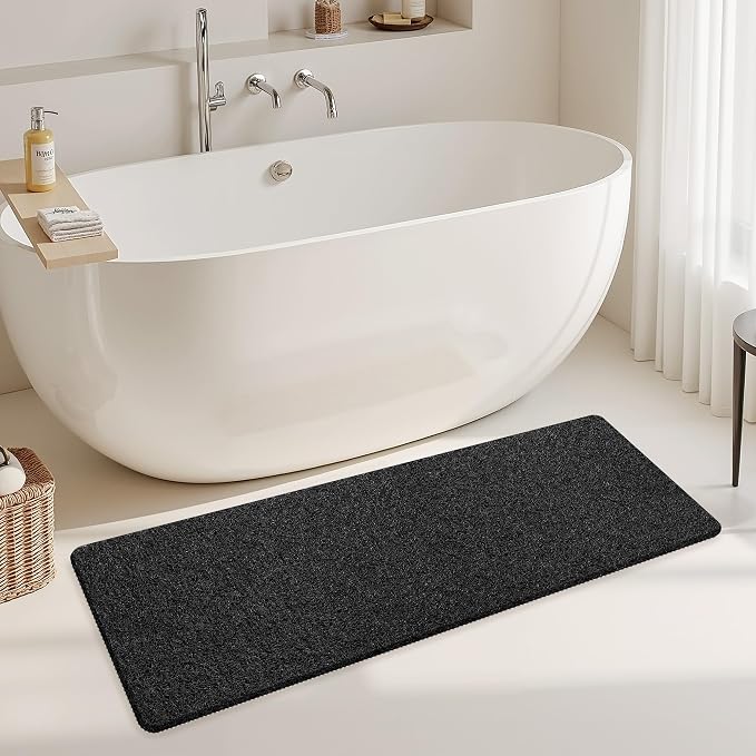 Mecko Loofah Bath Mat for Tub by Mecko