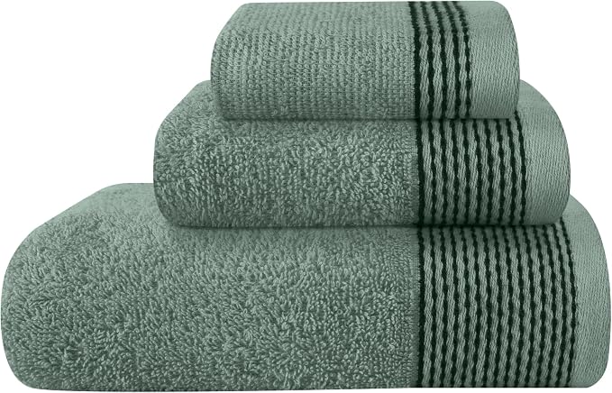 Belizzi Home Ultra Soft 3 Pack Cotton Towel Set, Contains a Bath Towel 28x55 by Unknown