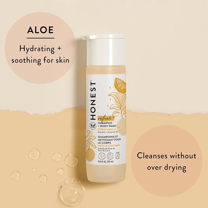 The Honest Company 2-in-1 Cleansing Shampoo and Body Wash Face Lotion Bundle - Image 2