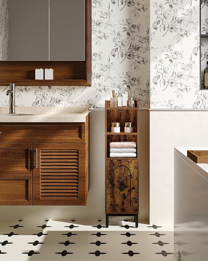 Bathroom Storage Cabinet, Small Corner Floor Cabinet - Image 3