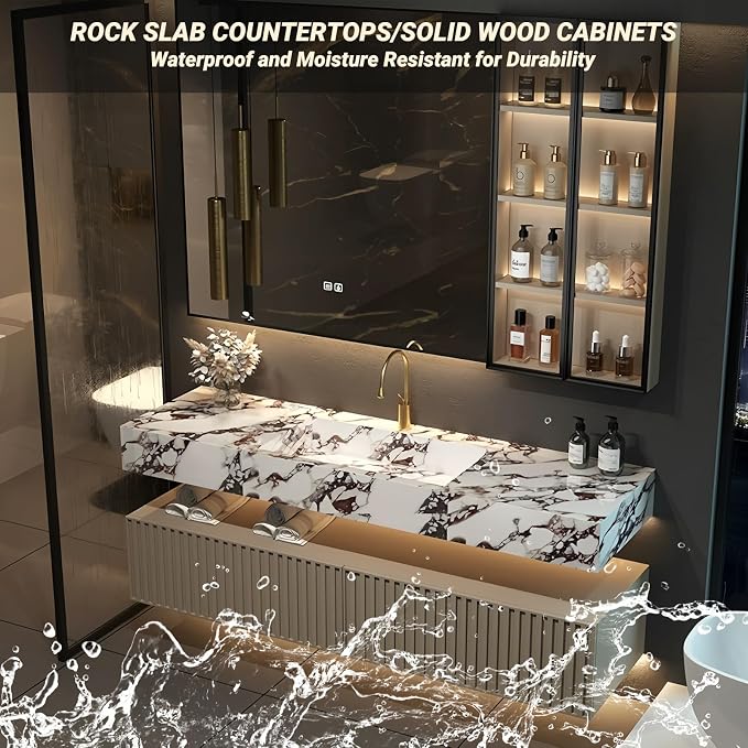 Solid Wood Bathroom Vanity - Image 7