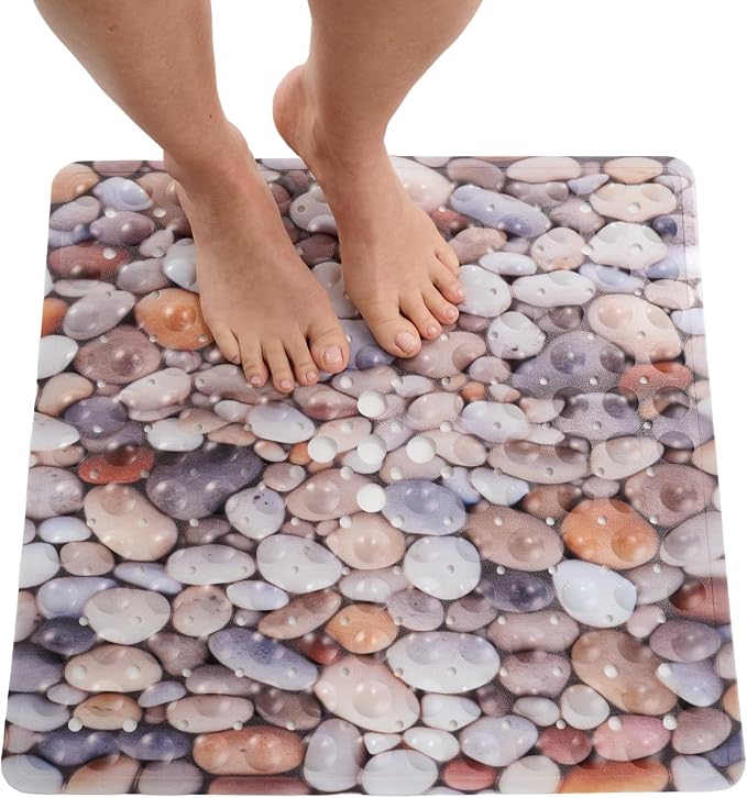 ENKOSI Square Shower Mat 21x21 inch by ENKOSI