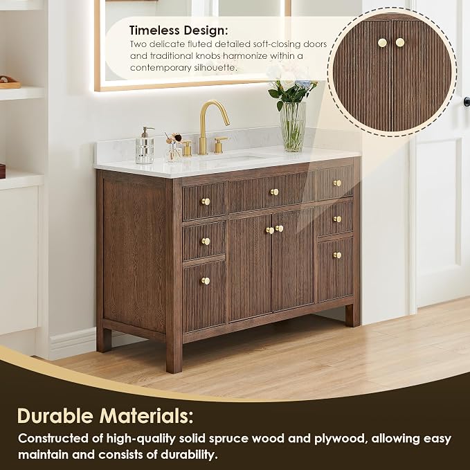 ALTAIR 48 Inch Bathroom Vanity - Image 3