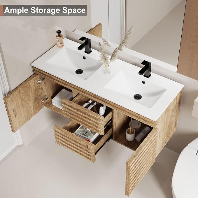 LUCKWIND 48" Floating Bathroom Vanity - Image 4