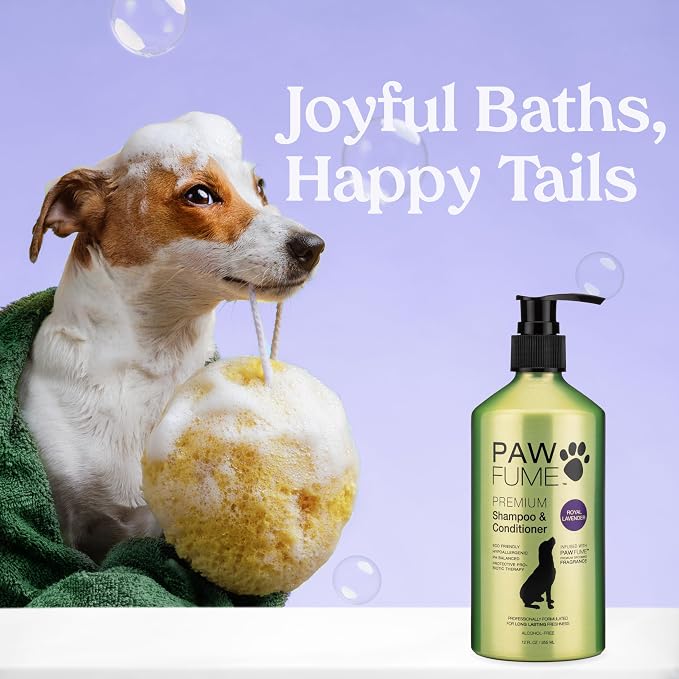 PAWFUME Dog Shedding Shampoo and Conditioner, Royal Lavender, Deep-Cleaning - Image 2