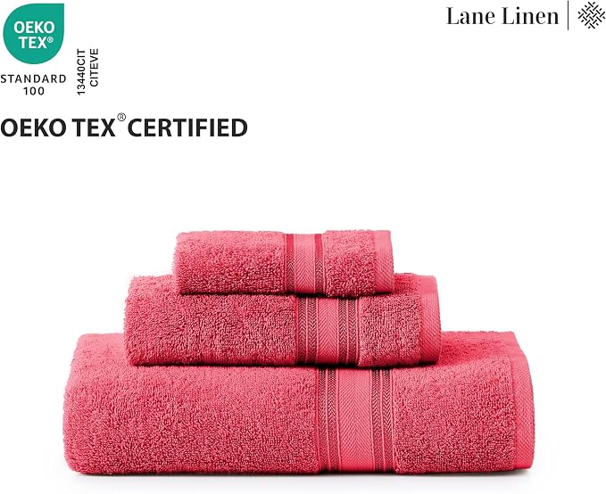 LANE LINEN 100% Cotton Bath Towel Set of 12 – 4 Bath, 4 Hand Towel & 4 - Image 8