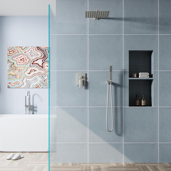 WELLFOR 12-In Wall Mounted Rain Shower Faucet - Image 13