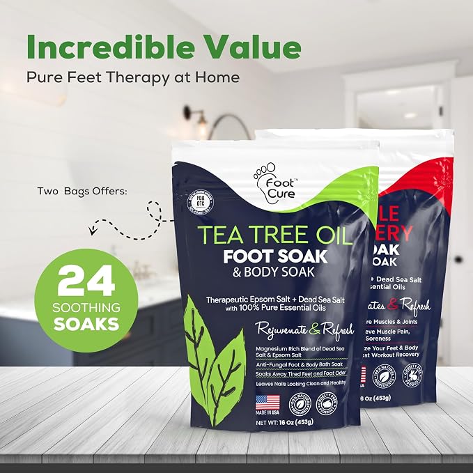 FOOT CURE Tea Tree Oil & Muscle Foot Soak - Image 4