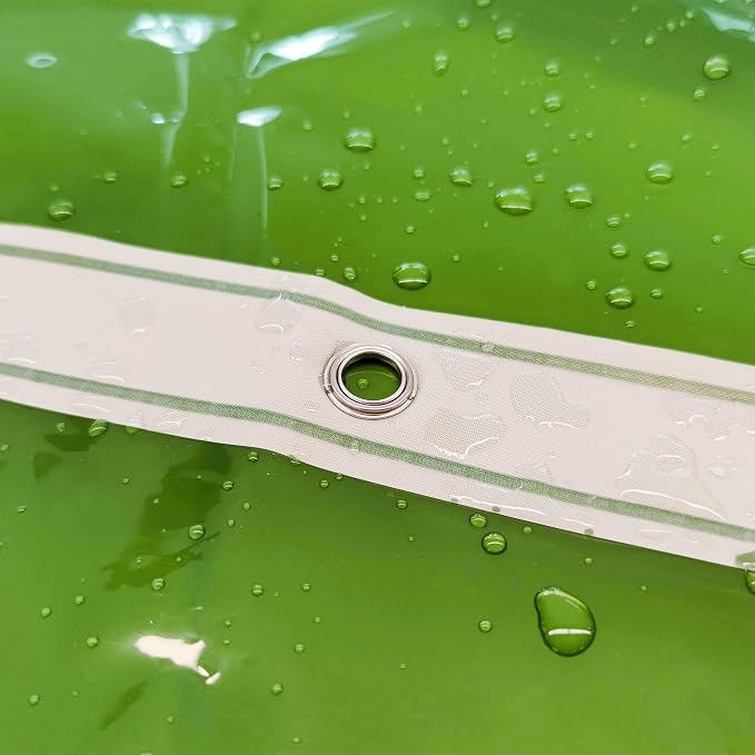 Barossa Design Clear Green Shower Curtain Liner - Image 5