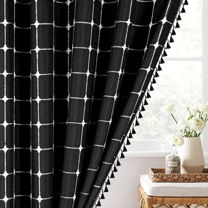 MitoVilla Boho Farmhouse Shower Curtain Set 72 x 78 - Image 7