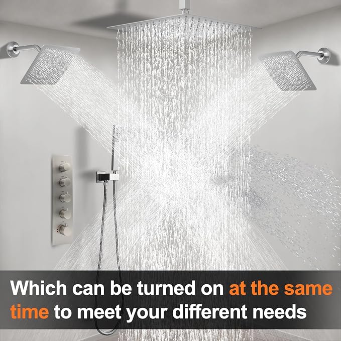 Thermostatic Shower System Three Shower Heads - Image 2