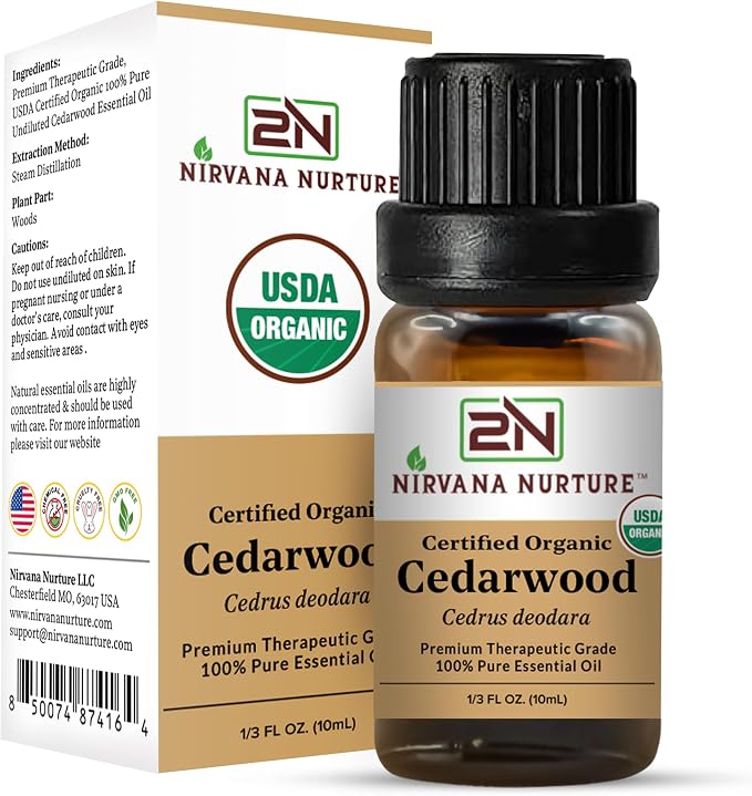 Cedarwood Essential Oil USDA Certified Organic, 100% Pure Natural Premium Grade - Image 6