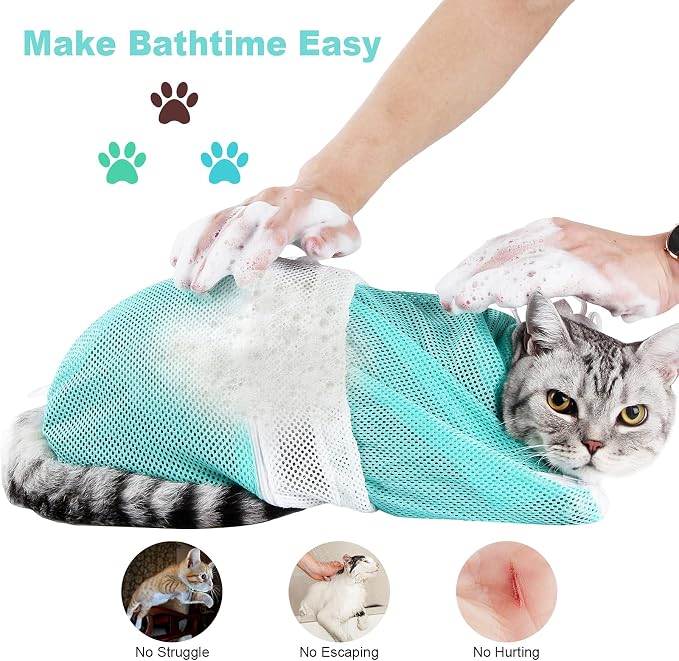 Cat Bag for Bathing 8 PCS Set - Image 4