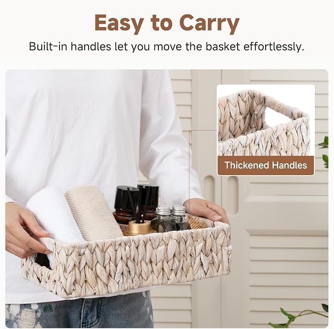 StorageWorks Wicker Toilet Paper Basket - Image 5