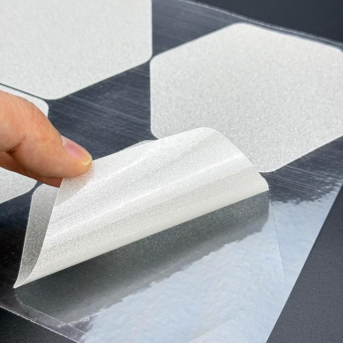 S&X 24 Pcs Anti Slip Shower Stickers, Oversized Non Slip Bathtub Stickers - Image 9