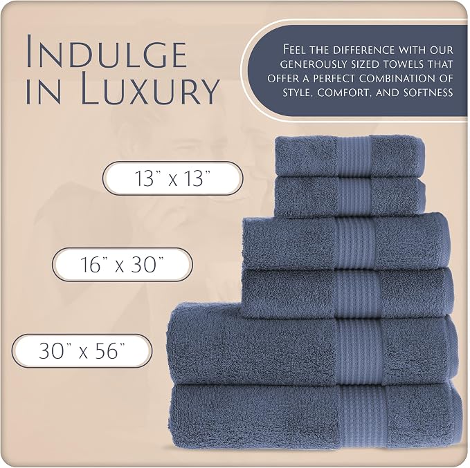 MAURA Basics Bath Towel Sets for Bathroom - Image 2