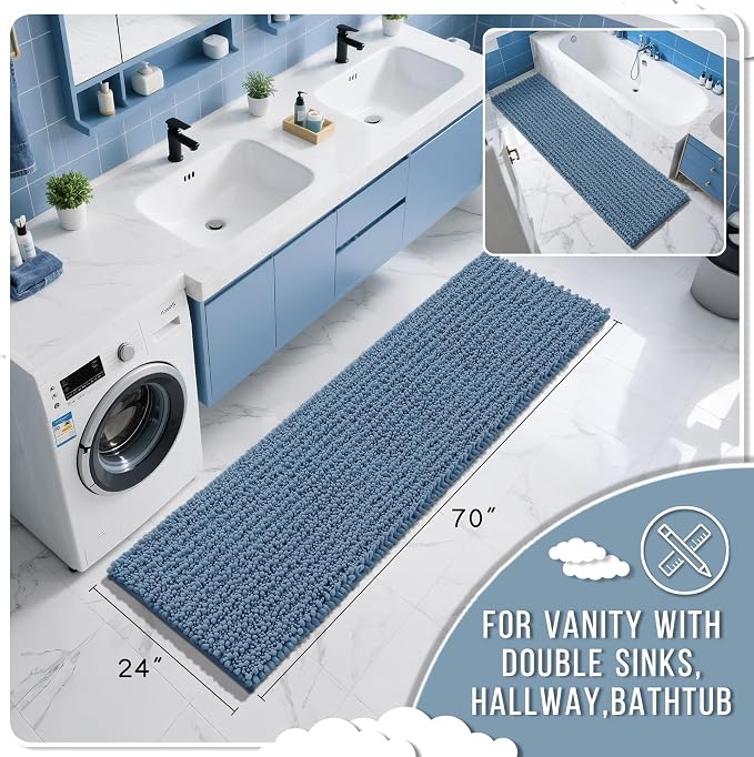 Yimobra Bathroom Runner Rug 70x24 Inch - Image 2