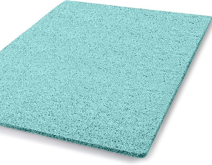 godehone Shower Mats Non Slip Without Suction Cups, PVC Loofah Bathroom Mats by godehone