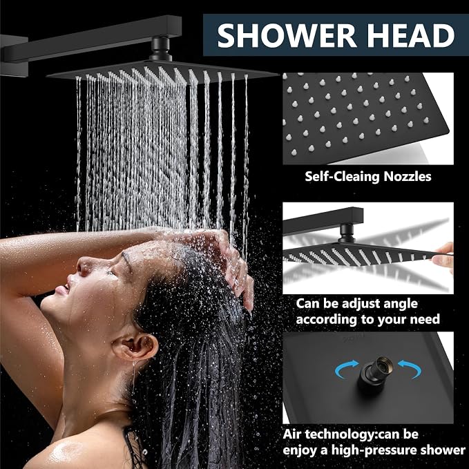 Aolemi Shower Faucet Set Rain Shower System - Image 3