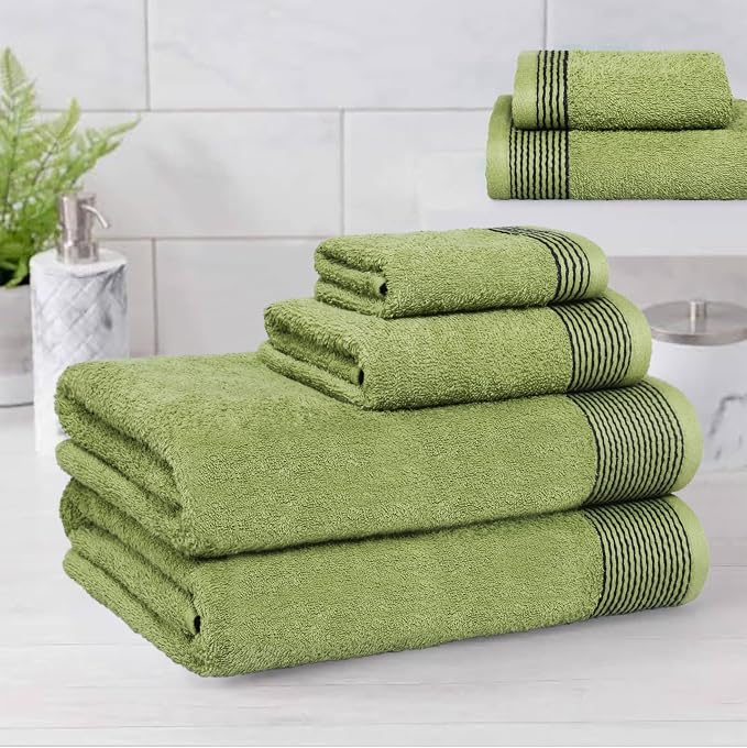 Belizzi Home 100% Cotton Ultra Soft 6 Pack Towel Set, Contains 2 Bath Towels - Image 3