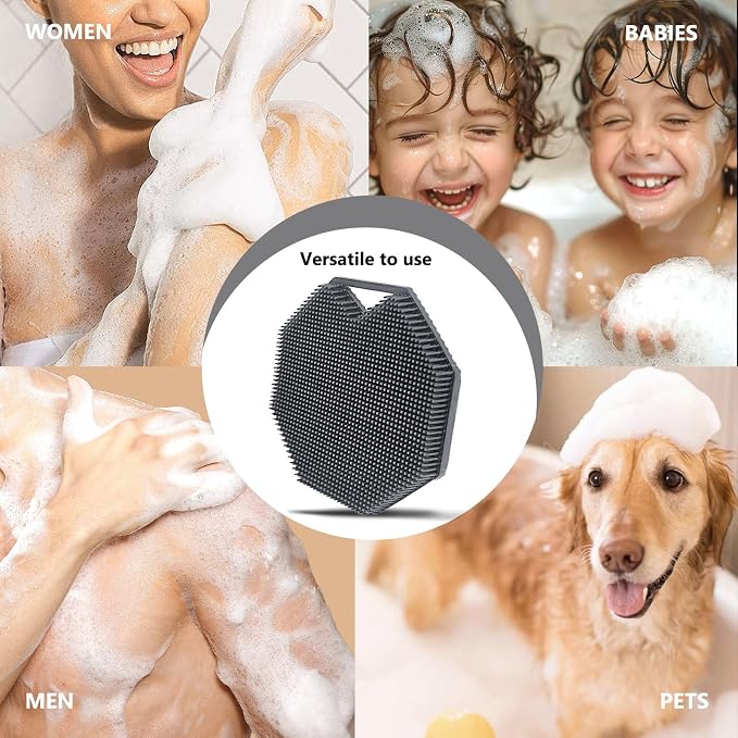 2 Pack Silicone Body Scrubber, Exfoliating Body Scrubber - Image 7
