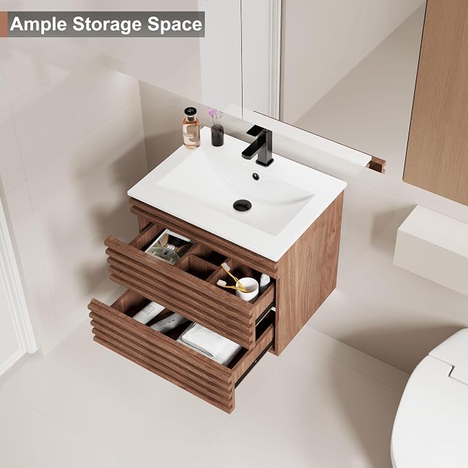 LUCKWIND 24" Floating Bathroom Vanity - Image 3