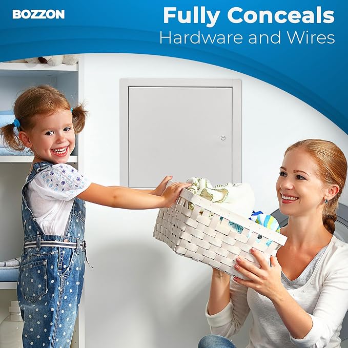 BOZZON Access Panel for Drywall 12 x 12 inch – Metal Door - Image 5