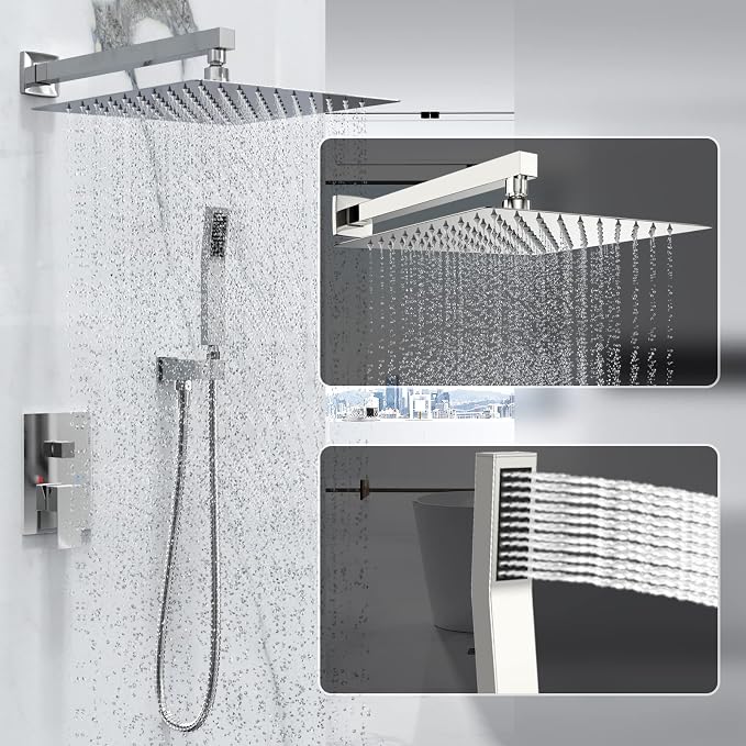 Rain Shower System 12 Inches Shower Head - Image 3