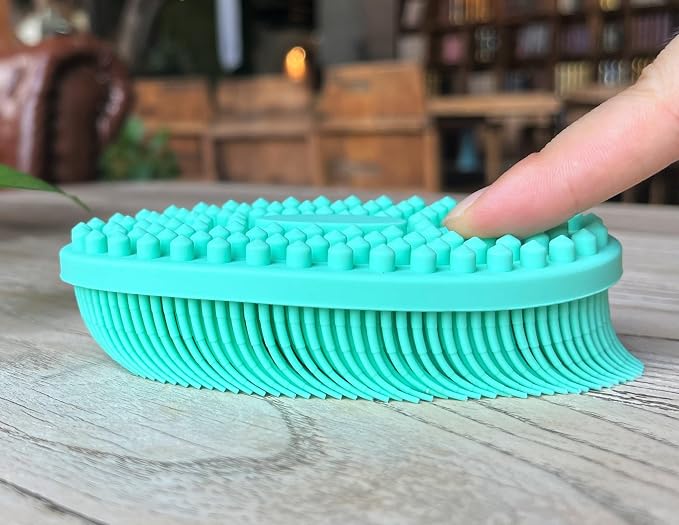 Premium Sensory Brush for Kids or Autism, Soft Silicone Body Scrubber, 2 in 1 - Image 3