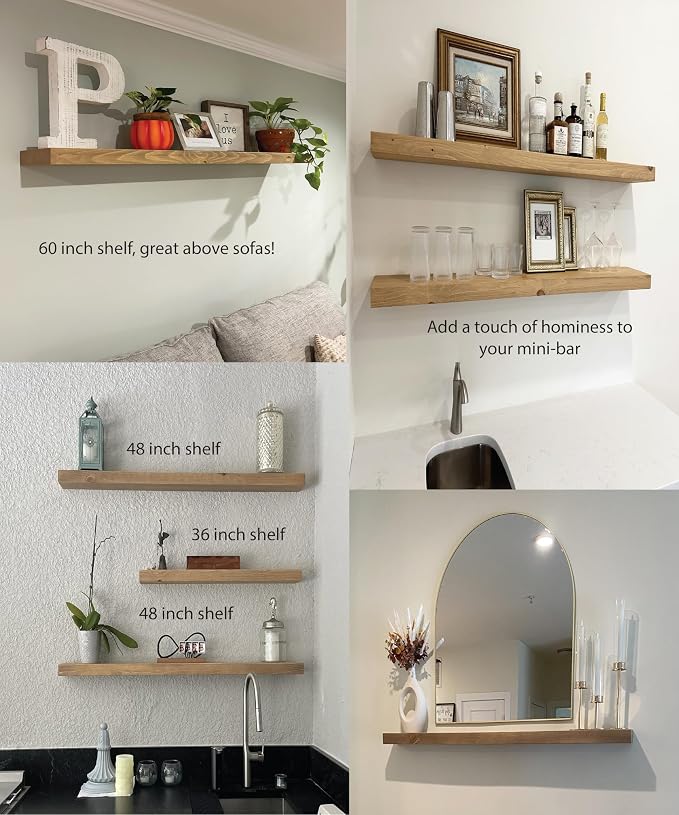 joelsantiques - 36 Inch Wooden Floating Shelves - Image 7