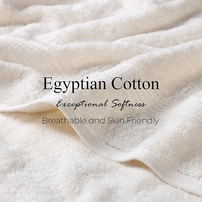 Superior Egyptian Cotton 6-Piece Towel Set, Bathroom Essentials, Towels - Image 7