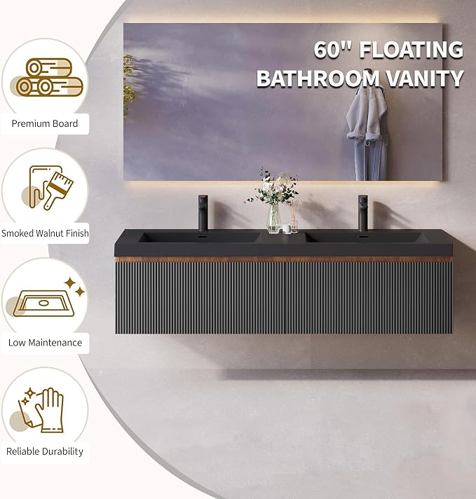 60'' Floating Bathroom Vanity - Image 2