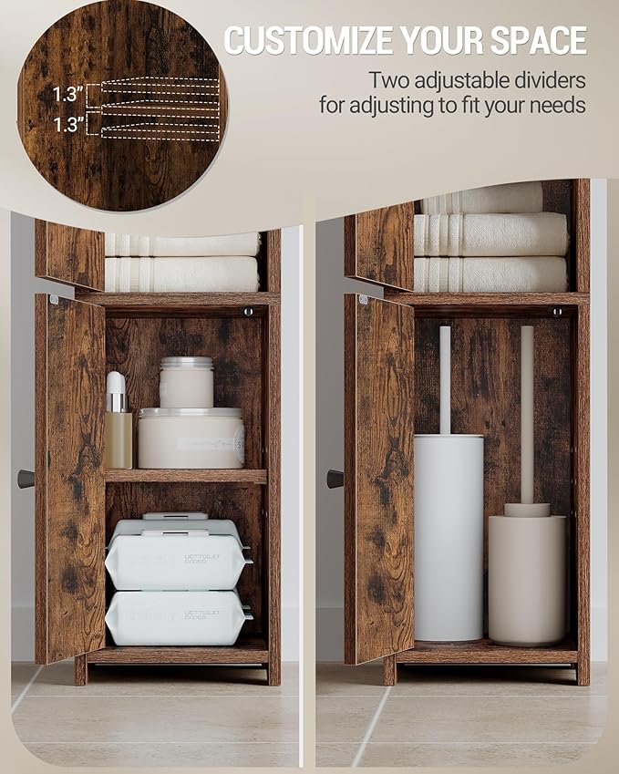 Bathroom Storage Cabinet, Corner Floor Cabinet - Image 7