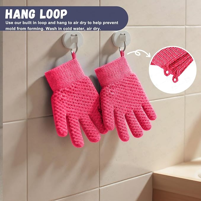 Exfoliating Dual Texture Bath Gloves - Image 3