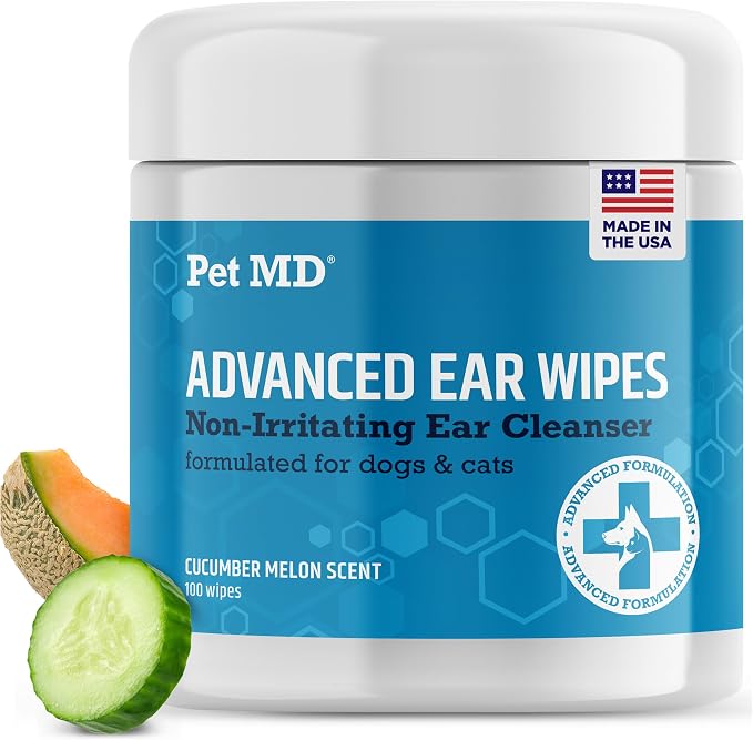 Pet MD Cat and Dog Ear Cleaner Wipes by PetMD