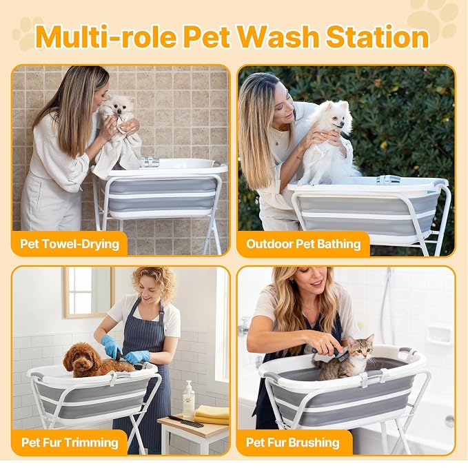 2 in 1 Dog Bath Tub Dog Washing Station - Image 2