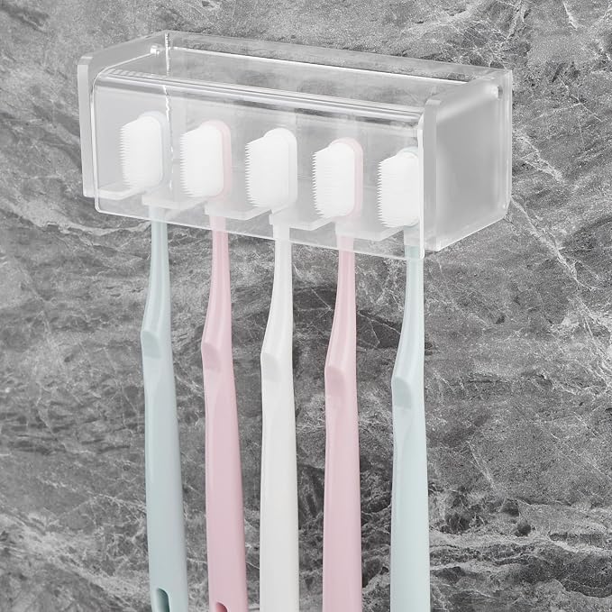 5 Slots Wall Mount Toothbrush Holder - Image 4