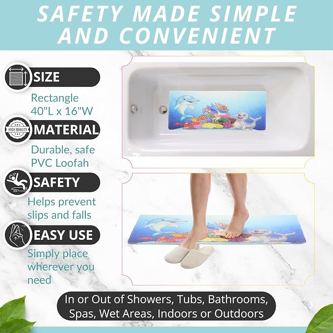 Non Slip Bathtub Mat Shower Mat - Image 3