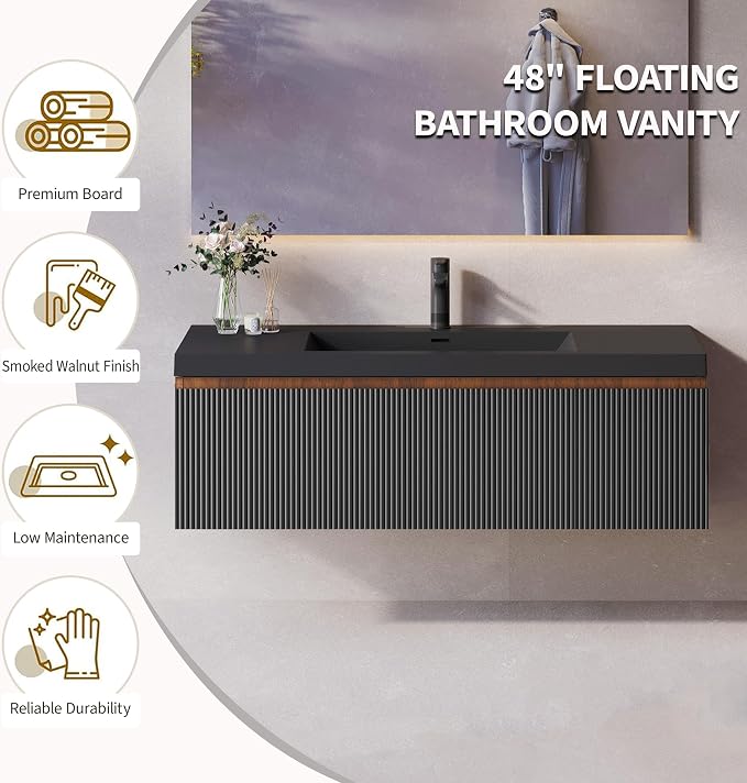 48'' Floating Bathroom Vanity - Image 2