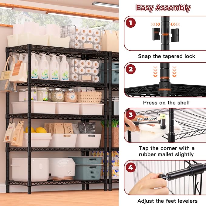 PrimeZone Wire Metal Storage Shelves - Image 8