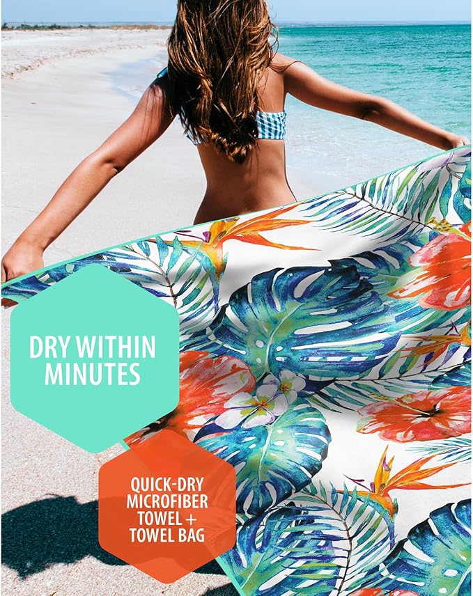 VENTURE 4TH Microfiber Beach Towel: Quick-Dry, Sandproof and Lightweight - Image 2