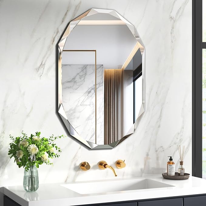 Silver Wall Mirror-Beveled Edge Frameless Mirror - Image 5