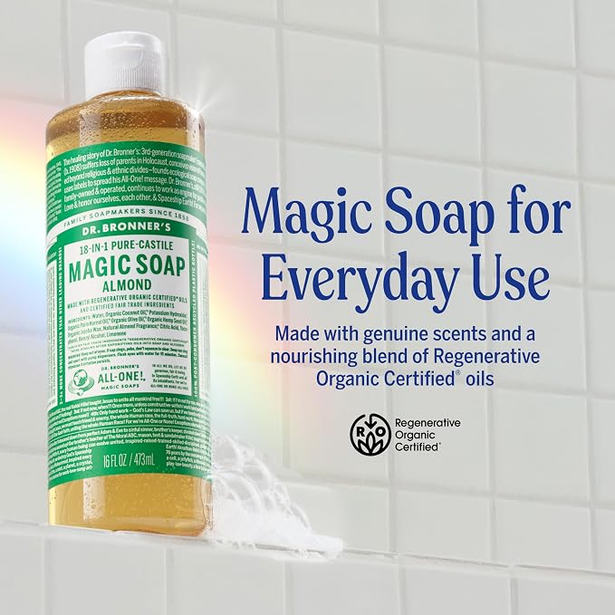 Dr. Bronner's Pure-Castile Magic Liquid Soap- Made - Image 2
