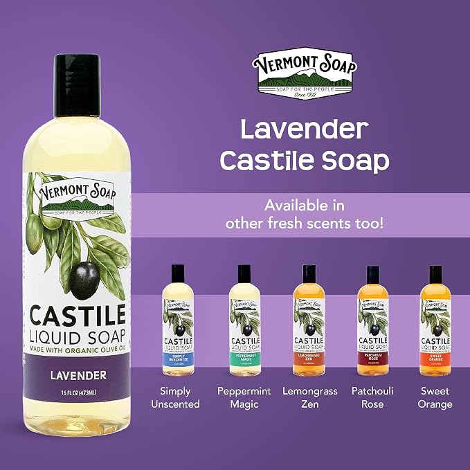 Vermont Castile Soap Lavender, Gentle Liquid Soap - Image 8