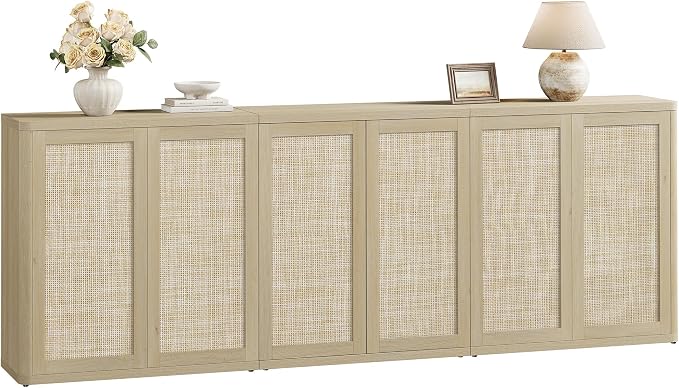 SICOTAS Rattan Buffet Sideboard - Image 8