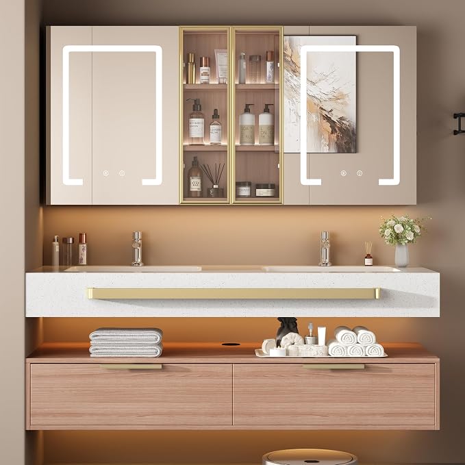 80-Inch Double Sink Vanity by Unknown