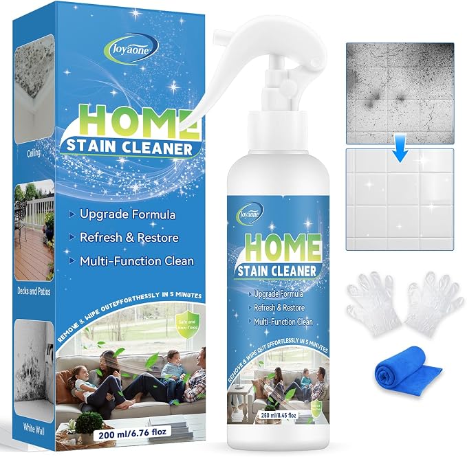 Wall Cleaner Spray, Household Mold Stain Cleaning Spray Deep Clean, All-Purpose by Joyaone