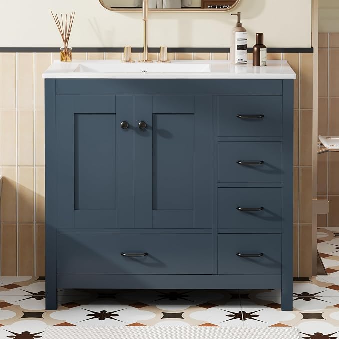 Harper & Bright Designs 36" Bathroom Vanity - Image 3