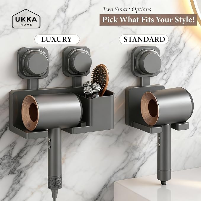 Suction Cup Hair Dryer Storage Organizer - Image 5