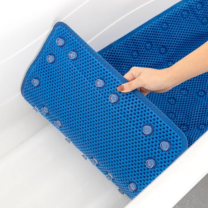 Double Layer Foam Non Slip Bathtub Mat 37x17in, More Comfortable and Thicker - Image 4